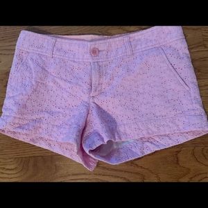Lilly Pulitzer Walsh violet eyelet shorts